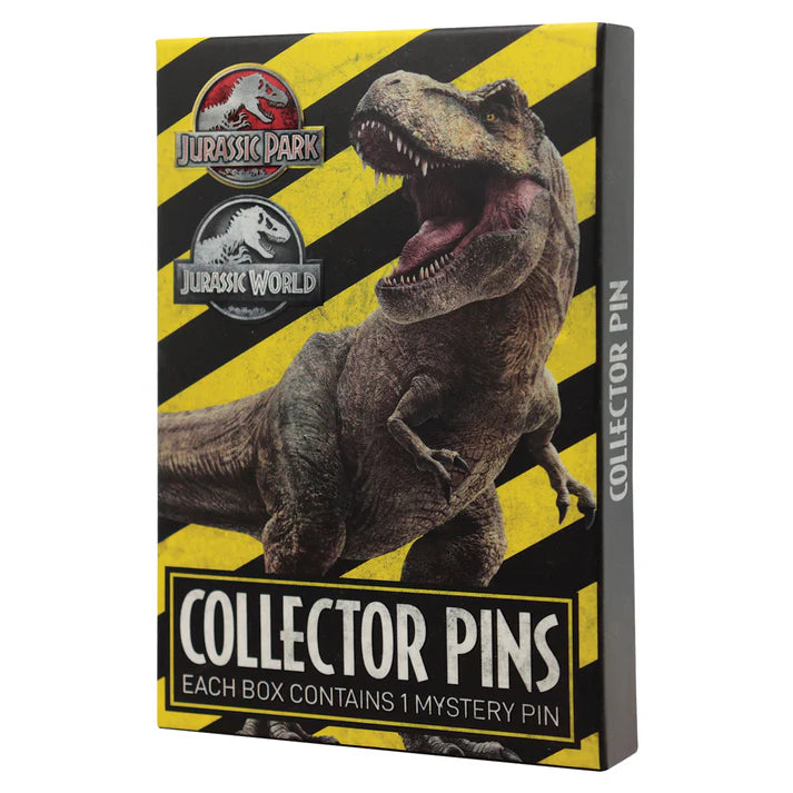 Official Jurassic Park & Jurassic World Mystery Pin Badge CDU Containing Blind Box (1pcs)