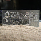 Official Jaws Limited Edition Silver Plated Amity Island 50th Annual Regatta Ticket