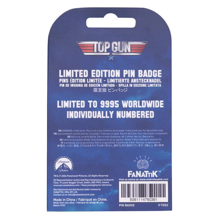 Official Top Gun – Limited Edition Moving Pin Badge (Limited to 9,995pcs)