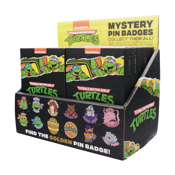 Official Teenage Mutant Ninja Turtles Mystery Pin Badge CDU Containing Blind Box (1pcs)