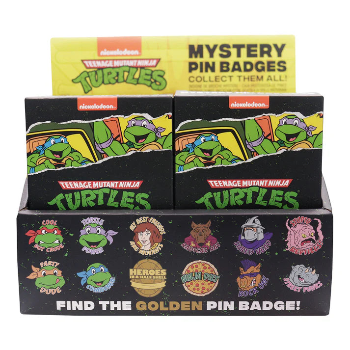 Official Teenage Mutant Ninja Turtles Mystery Pin Badge CDU Containing Blind Box (1pcs)