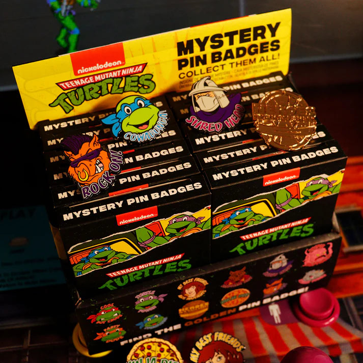 Official Teenage Mutant Ninja Turtles Mystery Pin Badge CDU Containing Blind Box (1pcs)
