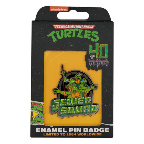 Official Teenage Mutant Ninja Turtles Limited Edition 40th Anniversary Pin Badge Limited to 1984 pieces