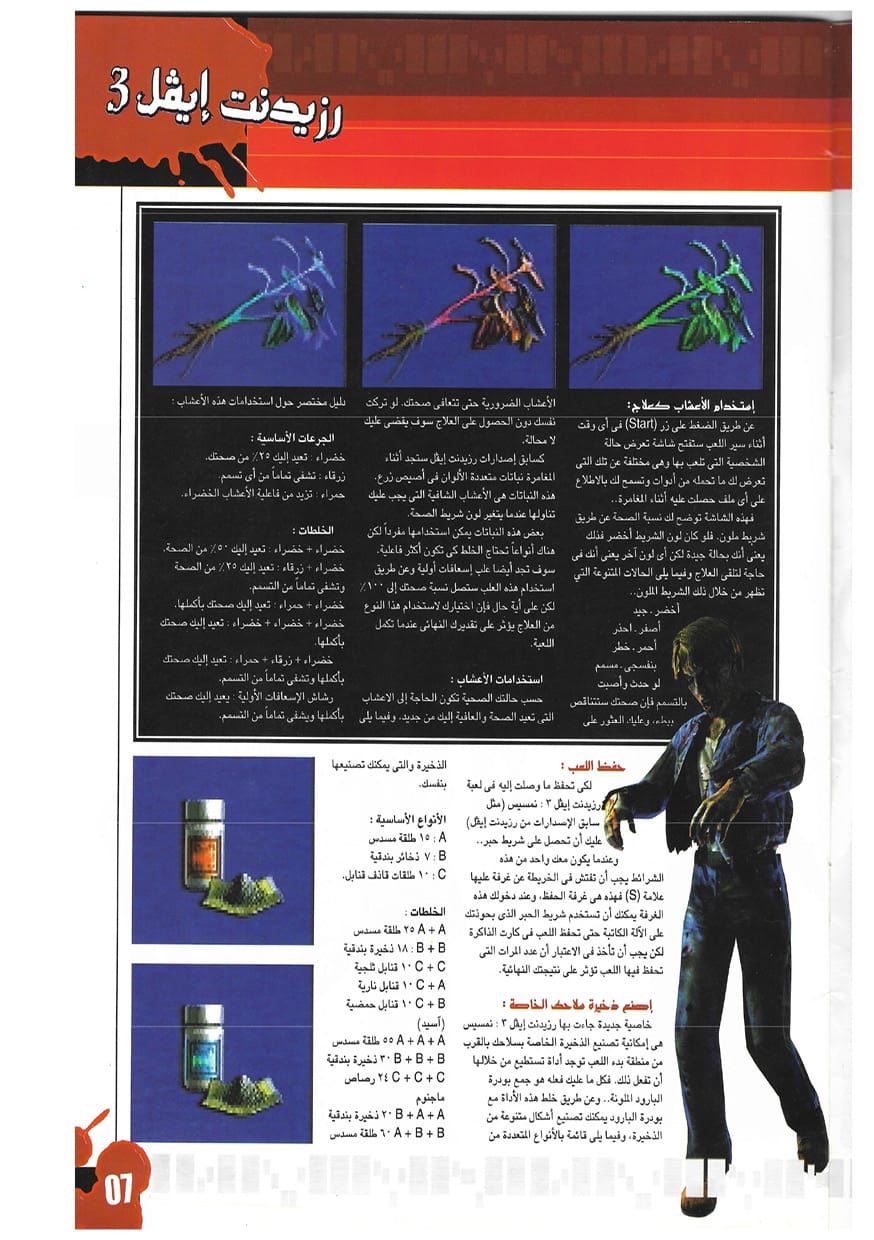 [Horror] Resident Evil 3+4 Arabic Magazine (70 pages)