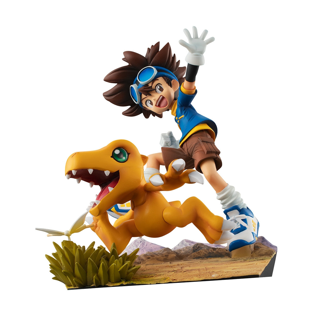 Anime Digimon Yagami Taichi & Agumon Ver 20th Anniversary Figure - (15 cm)