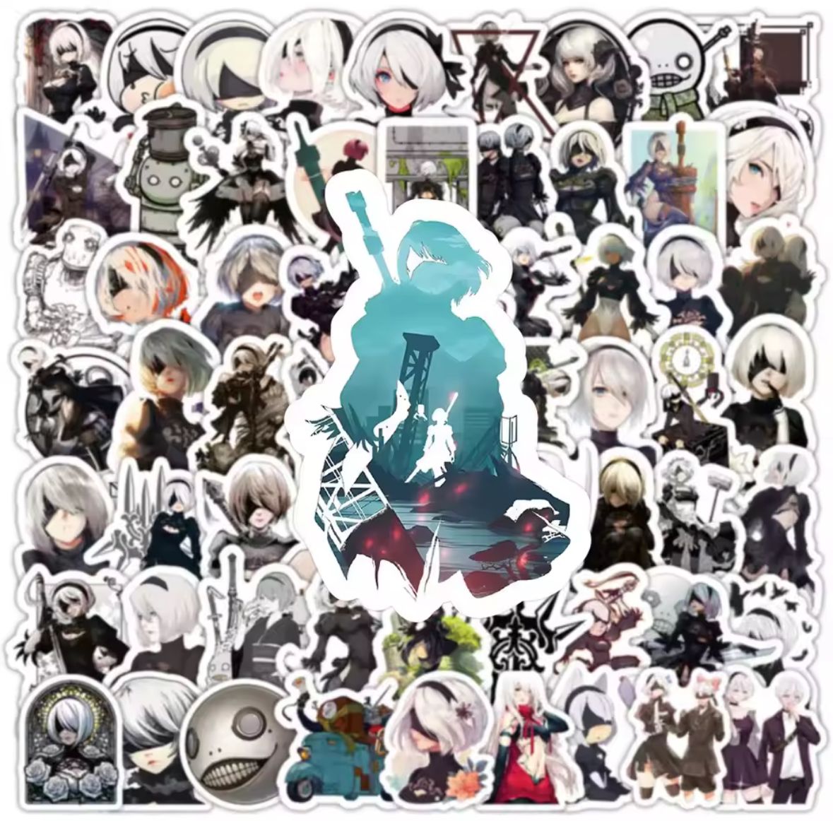 Nier Automata Stickers 70 pcs