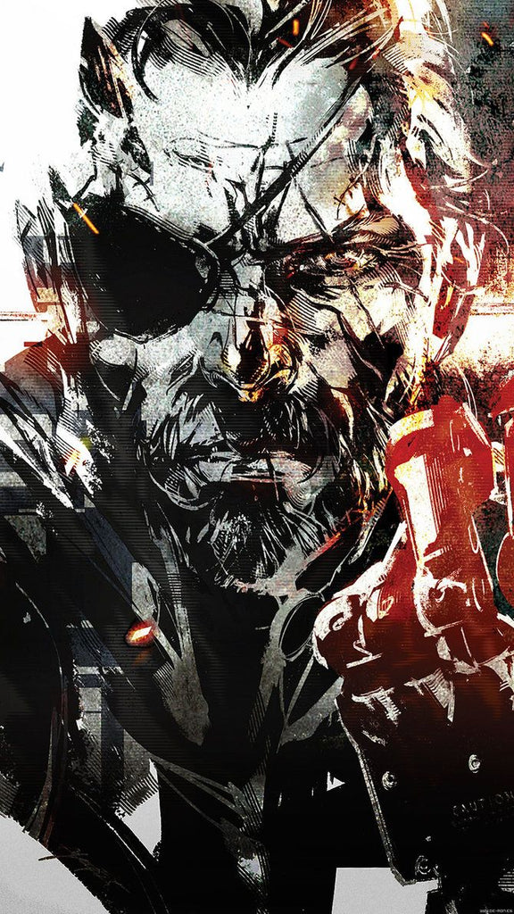 Metal Gear Solid Decorative Painting Wall Wooden Posters (28x43cm)