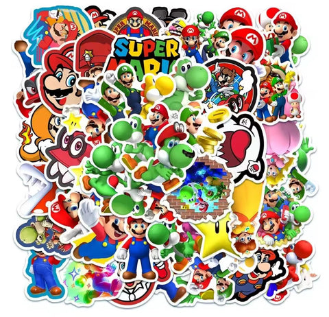 Super Mario Stickers (50pcs)