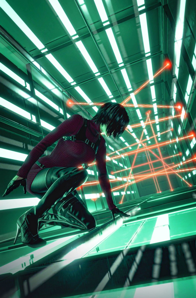 Resident Evil 4 Ada Wong Decorative Painting Wall Wooden Posters (28x43cm)