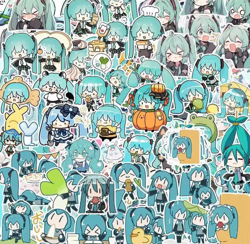 Anime Hatsune Miku Stickers (100pcs)
