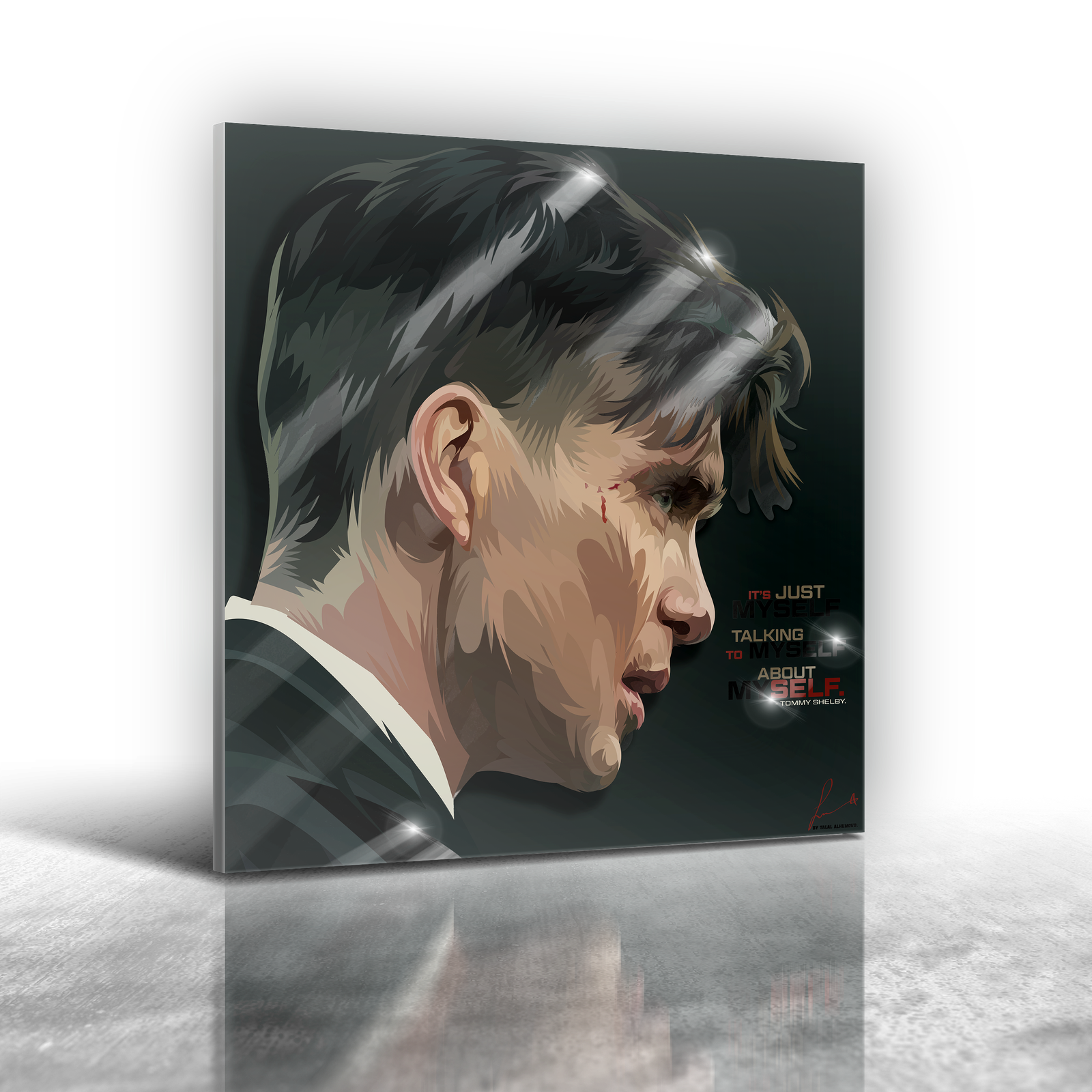 Peaky Blinders - Tommy Shelby Frameless Art Painting (30x30cm)