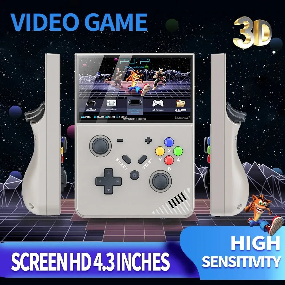 [IRB] R43 Pro 4.3-inch LCD Screen Handheld Retro Game Console 64GB - Grey