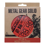 Official Metal Gear Solid Set of 4 Limited Edition Metal Coasters