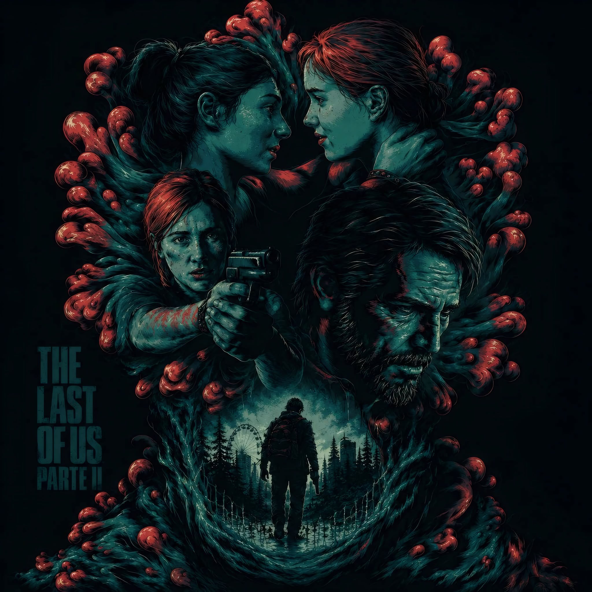 The Last Of Us Part II Clicker Frameless Art Painting on Acrylic Sheet (30x30cm)