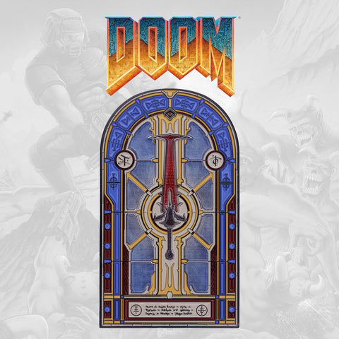 Official Doom Crucible Sword Stained Glass Window  Limited Edition Ingot (Limited to 5,000 Worldwide)