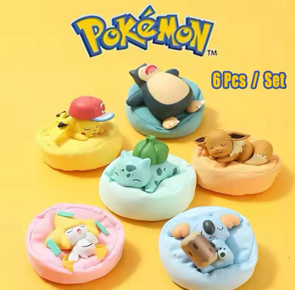 Anime Pokemon Mini Plush Toys (6 piece)