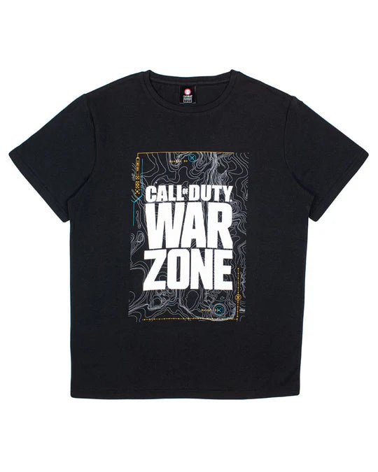 Official Call Of Duty Warzone Black Map T-Shirts