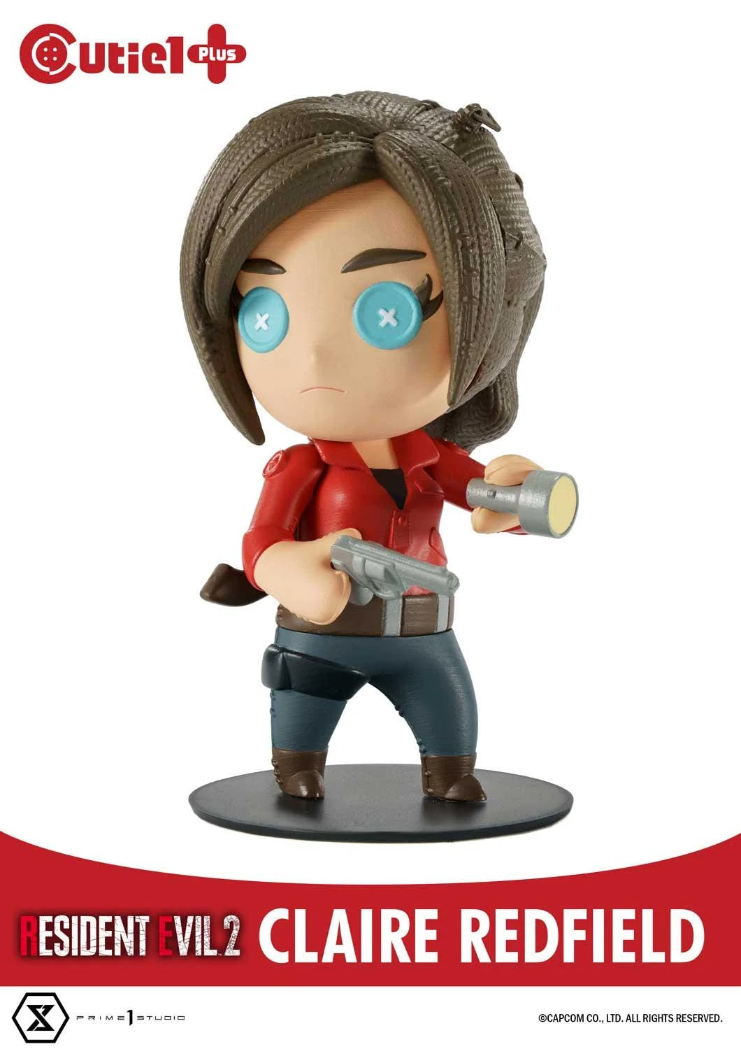 Official Prime 1 Studio Resident Evil 2 Claire Redfield Cutie 1 Plus Figure (12cm)