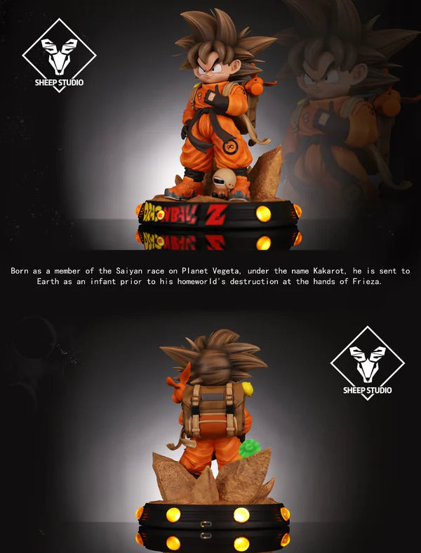 Sheep Studio Dragon Ball Q Ver Child Goku Resin Statue With Led Light (20cm)