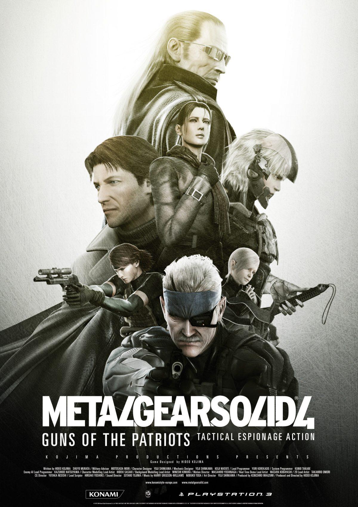 Metal Gear Solid 4 Decorative Painting Wall Wooden Posters (28x43cm)