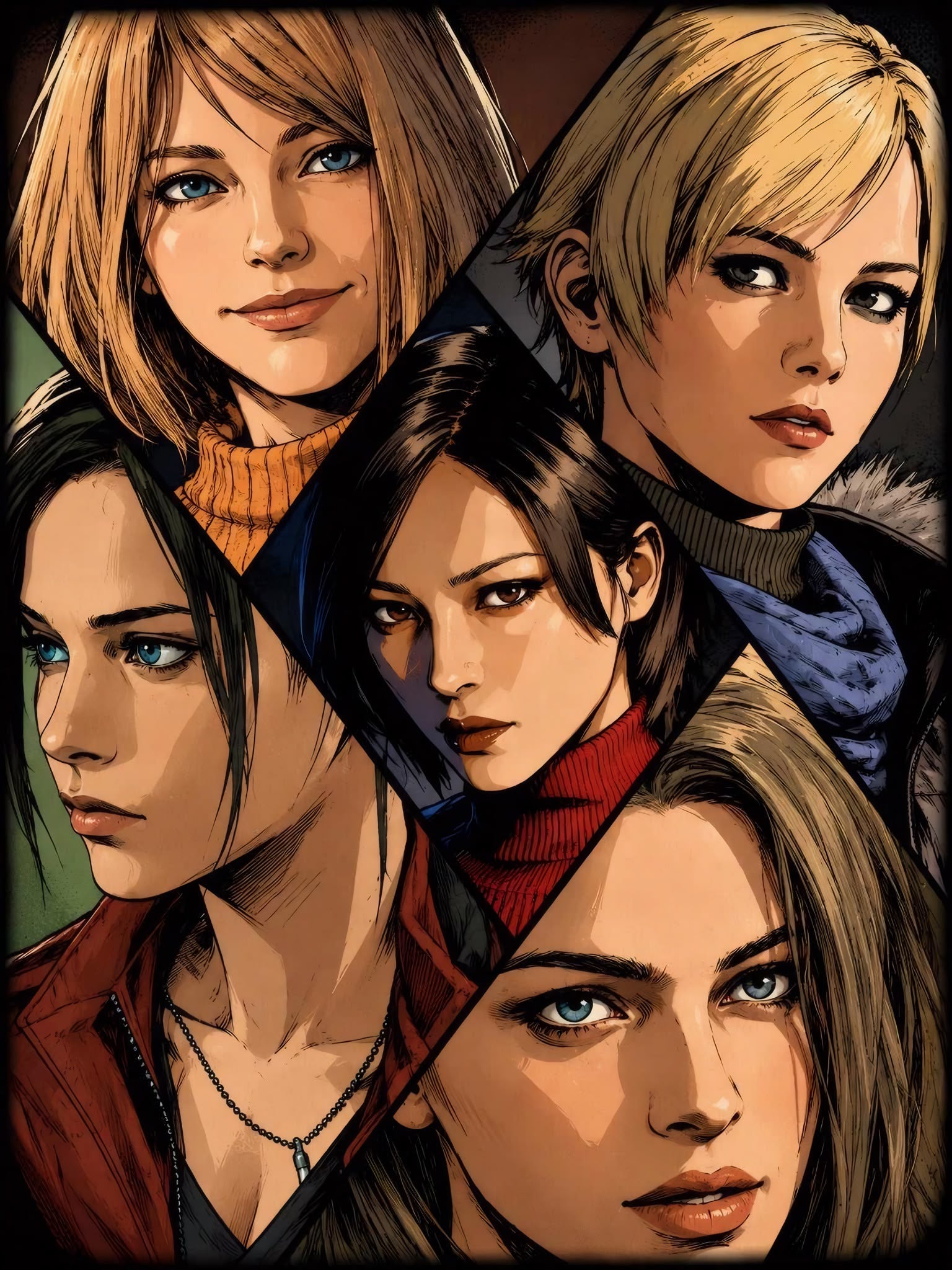 Resident Evil Charakter Acrylic Magnet (8.5x6cm)