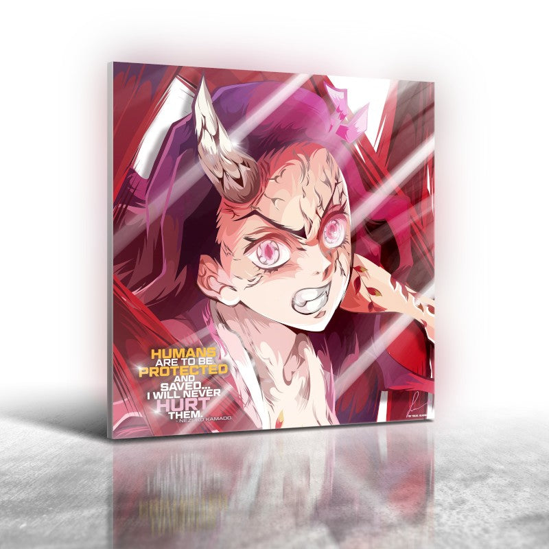 Anime Demon Slayer Nezuko Kamado Frameless Art Painting (30*30 cm)