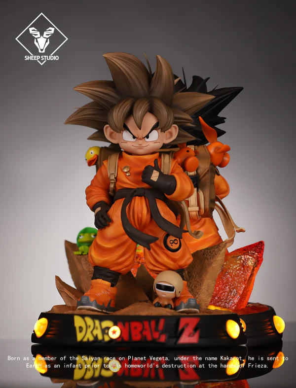 Sheep Studio Dragon Ball Q Ver Child Goku Resin Statue With Led Light (20cm)