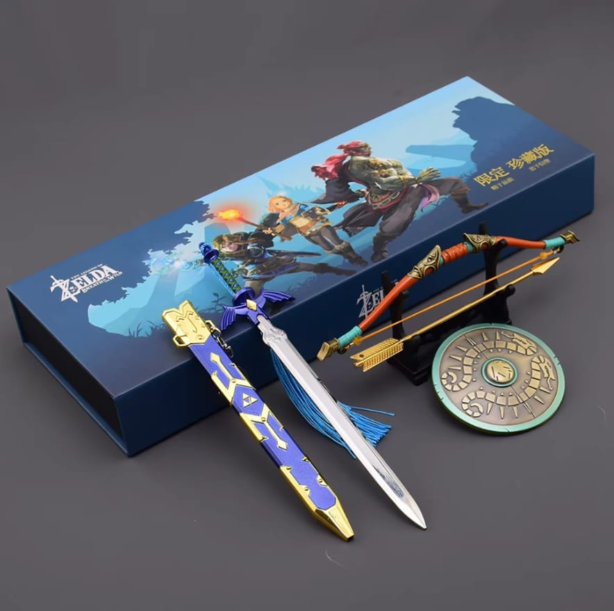 The Legend of Zelda Breath of The Wild Link Master Sword Kings Shield Collectors