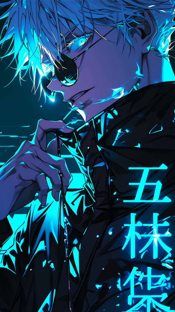 Anime Jujutsu Kaisen Satoru Gojo Decorative Painting Wall Wooden Posters (28x43cm)