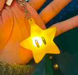 Mario Star Light Keychain