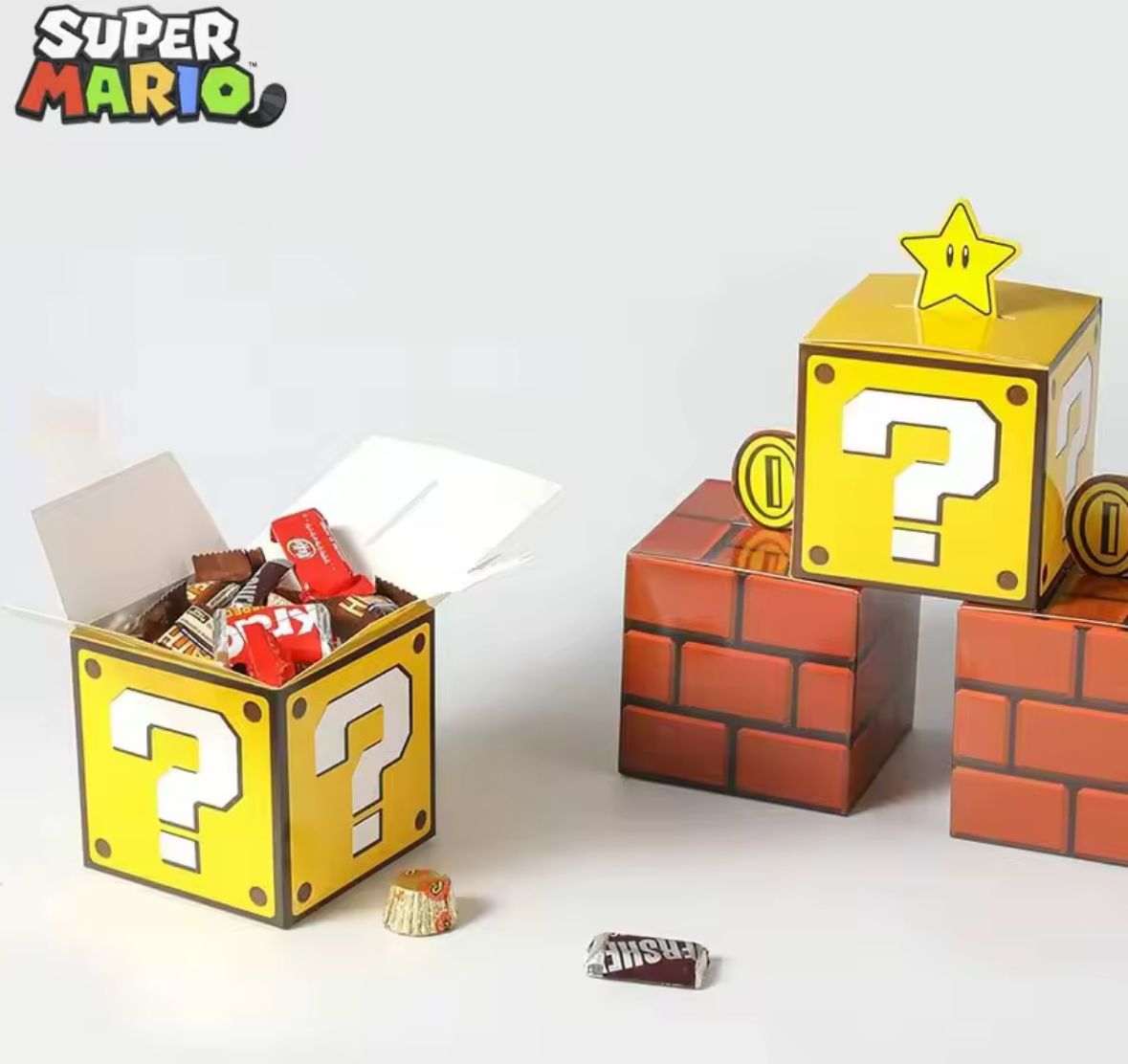 Super Mario Question Box Gift Wraping Box (Size:10x10cm)