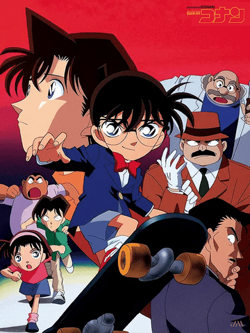 [JSM] Detective Conan 3D Poster (size: 40*30) + Frame