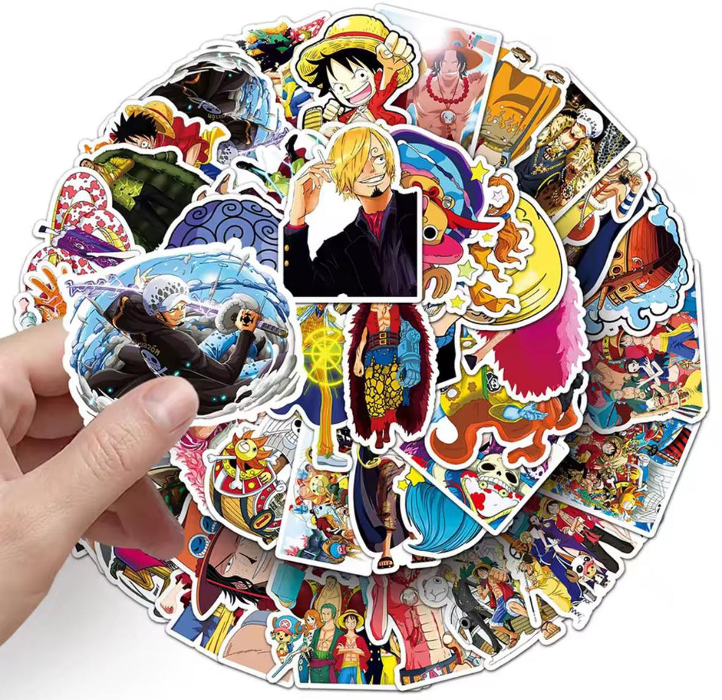 Anime One Piece Stickers - 50 pcs