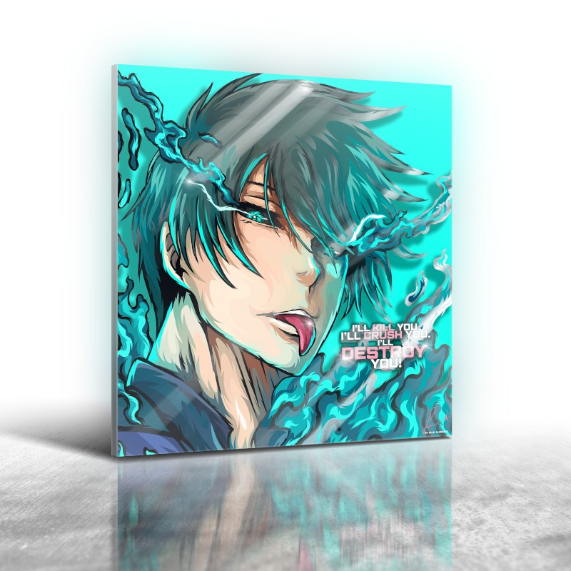 Anime Blue Lock - Rin Frameless Art Painting (30*30 cm)