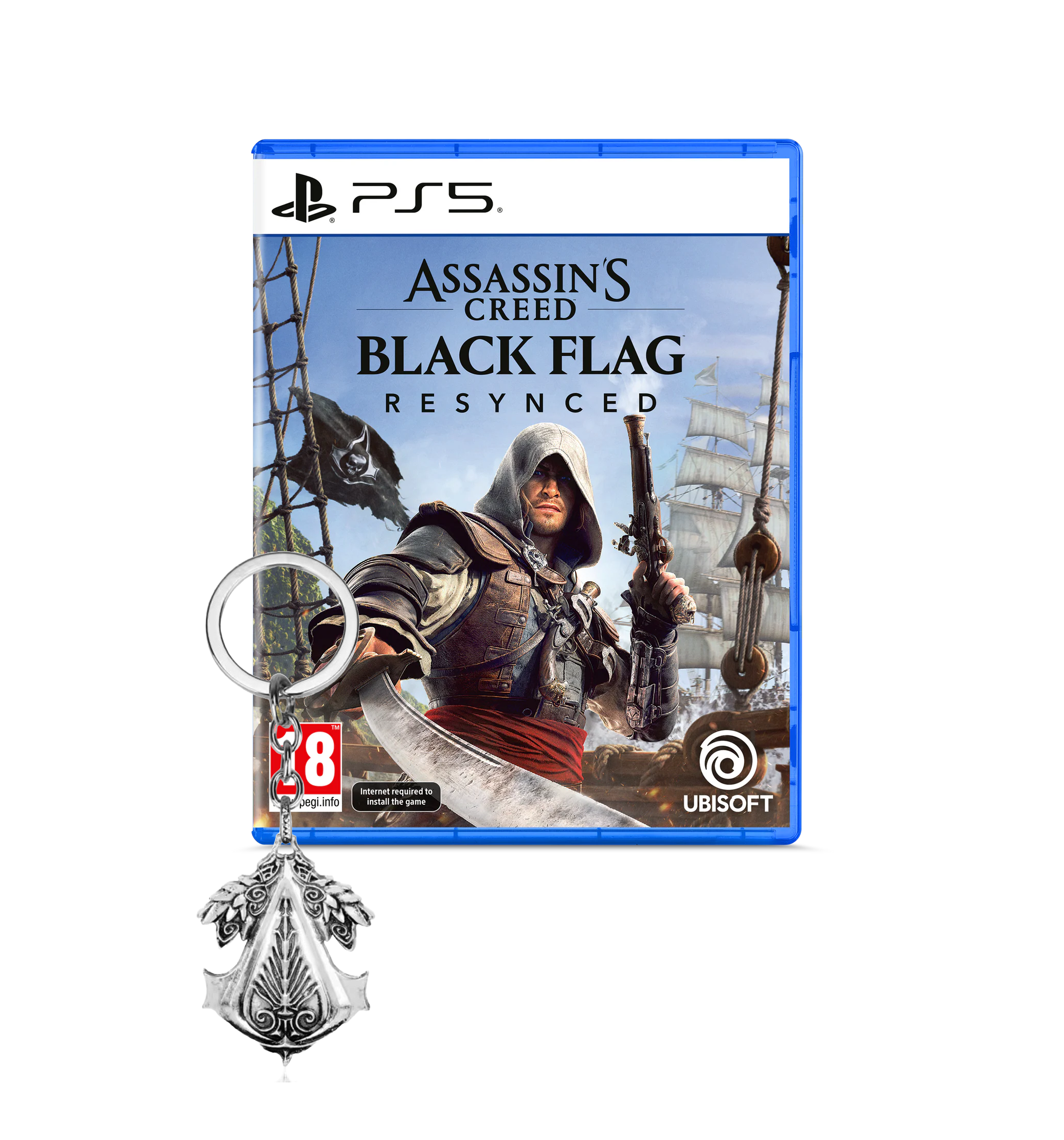 [PS5] Assassin's Creed Black Flag R2 + (Keychain) (Arabic)