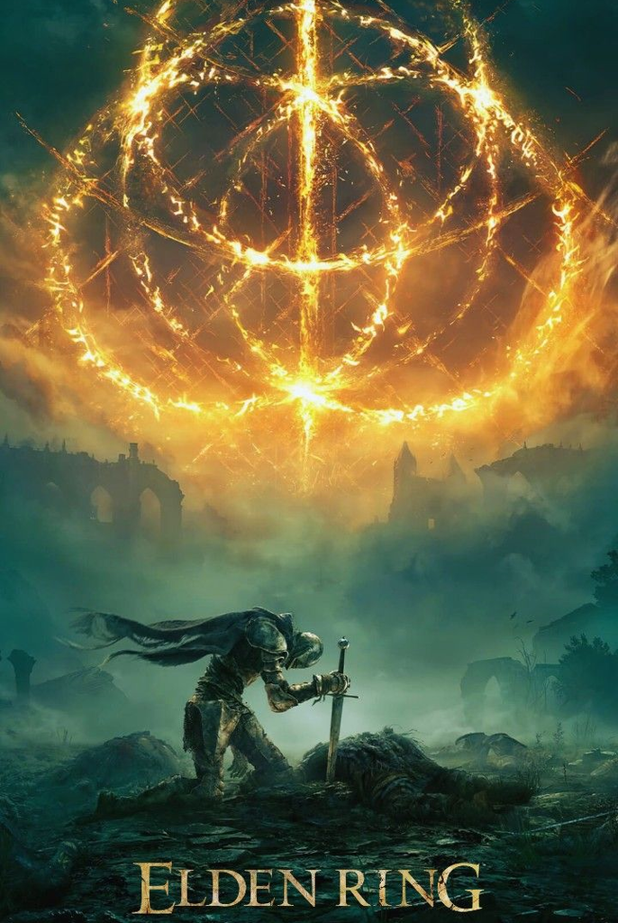 Elden Ring Decorative Painting Wall Wooden Posters (28x43cm)