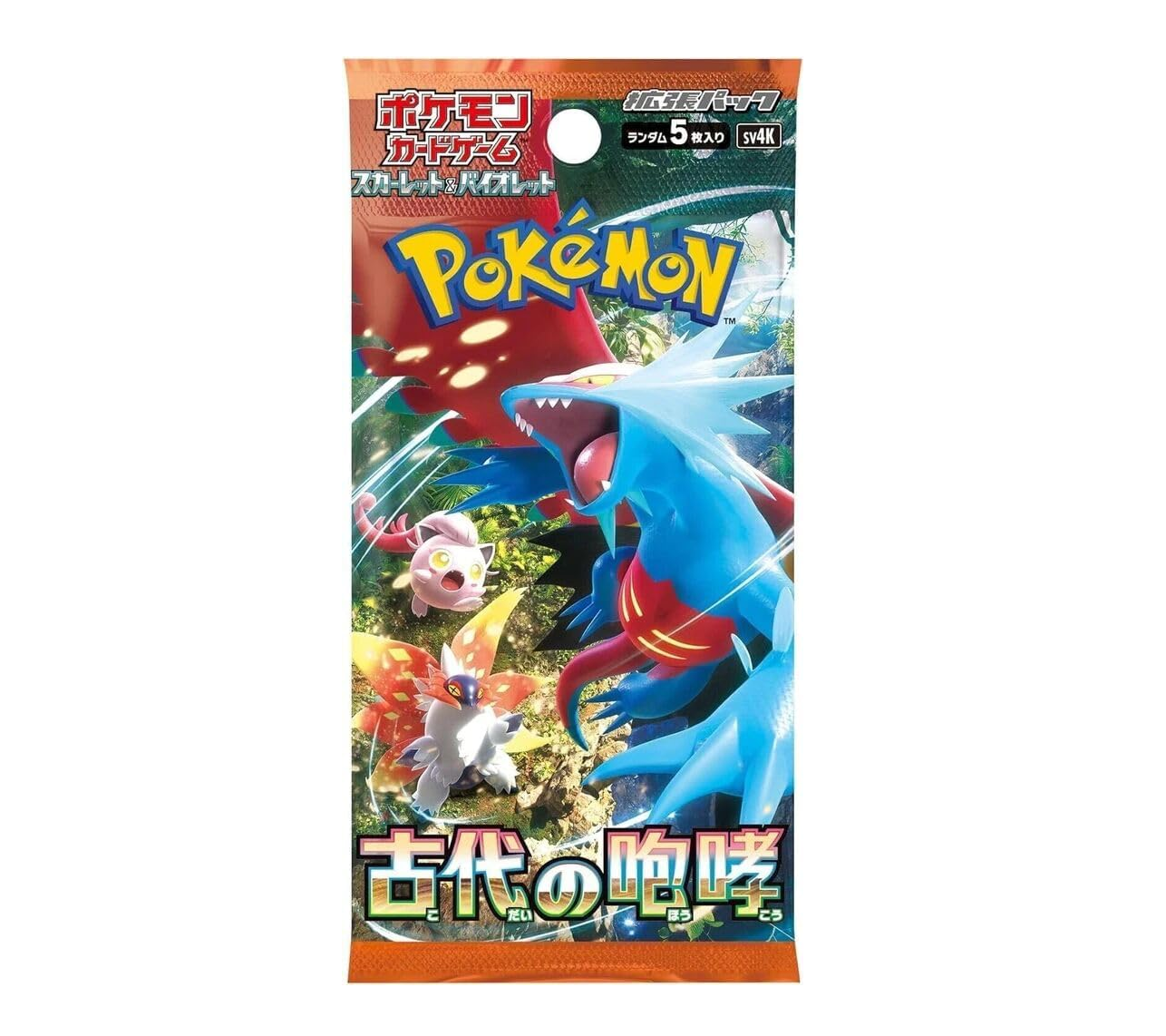 Pokemon Card Game Scarlet & Violet Ancient Roar Japanese Version - (1Pack)