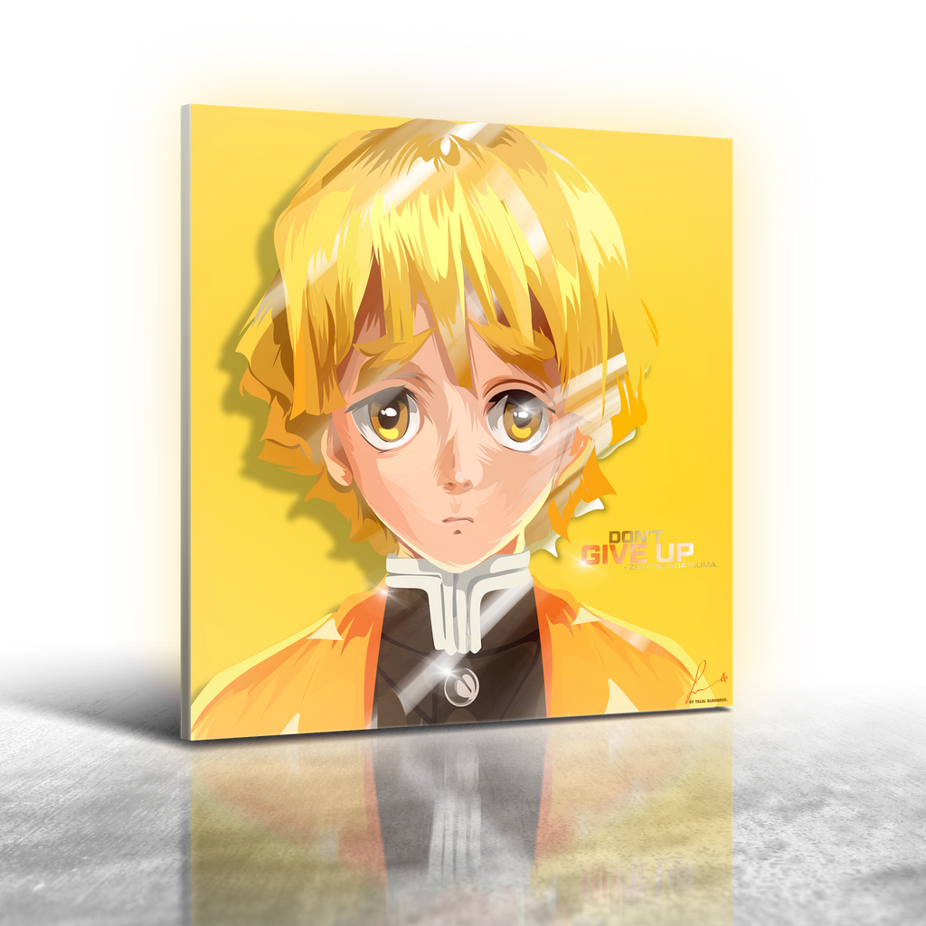 Anime Demon Slayer - Zenitsu Agatsuma Ver 2 Frameless Art Painting (30x30cm)