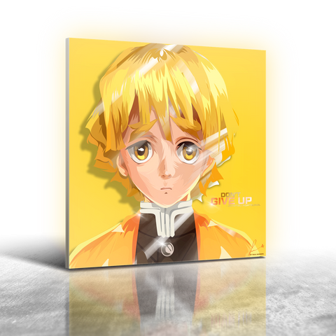 Anime Demon Slayer - Zenitsu Agatsuma Ver 2 Frameless Art Painting (30x30cm)