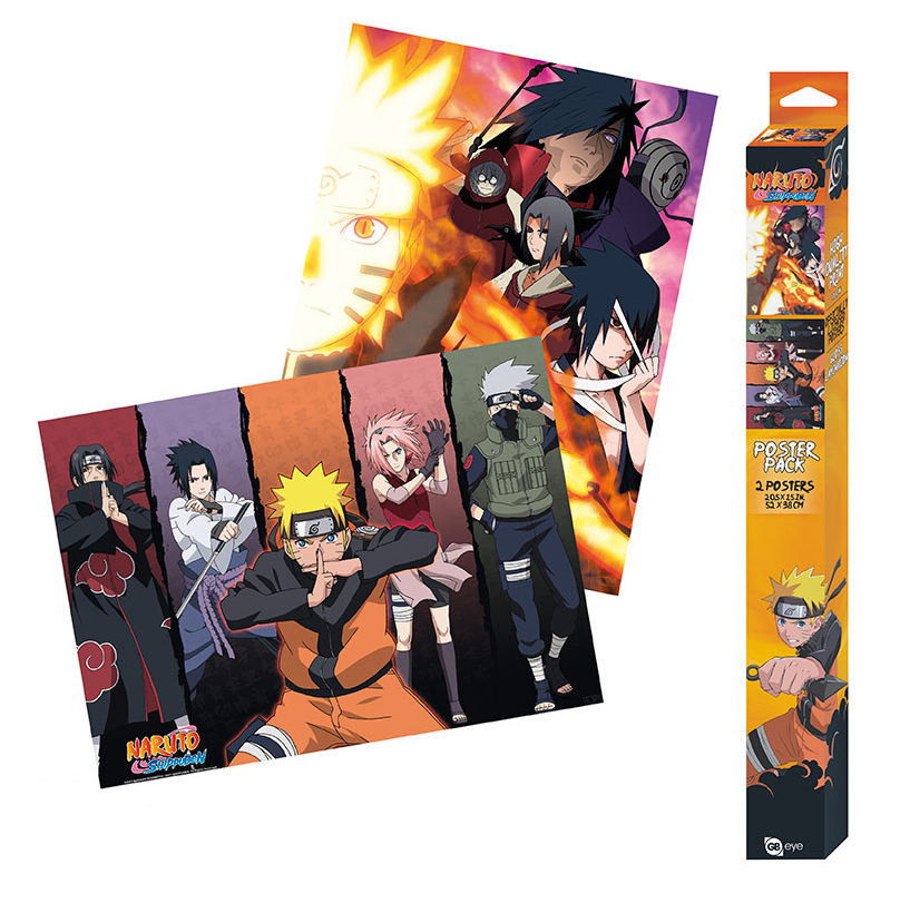 Official Anime Naruto Shippuden Poster 2pcs (52 x 38cm)