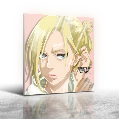 Anime Attack on Titan Annie Leonhart Frameless Art Painting (30x30cm)