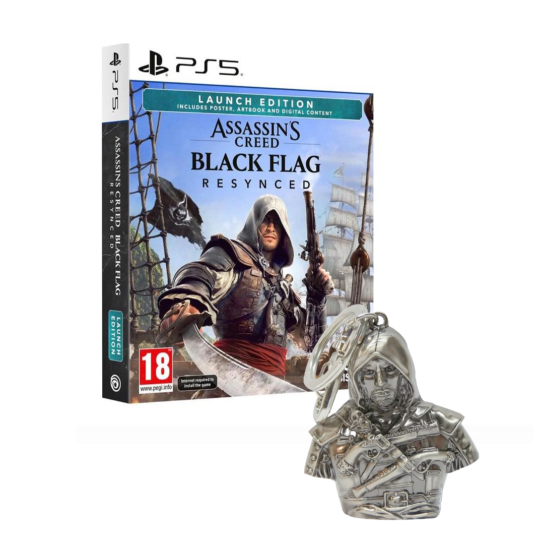 [PS5] Assassin's Creed Black Flag Launch Edition R2 + (Official Ubisoft Keychain) (Arabic)