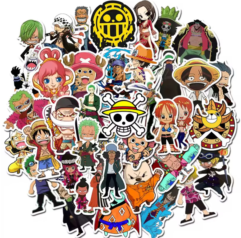 Anime One Piece Stickers (50 pieces)