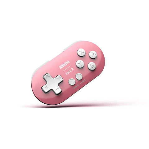 8BitDo Zero 2 Bluetooth Gamepad for Switch/Switch OLED, PC, macOS, Android, Steam Deck & Raspberry Pi - Pink Edition