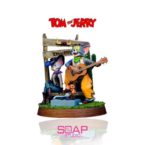 Official Soap Studio Tom & Jerry Cowboy Statue Figure