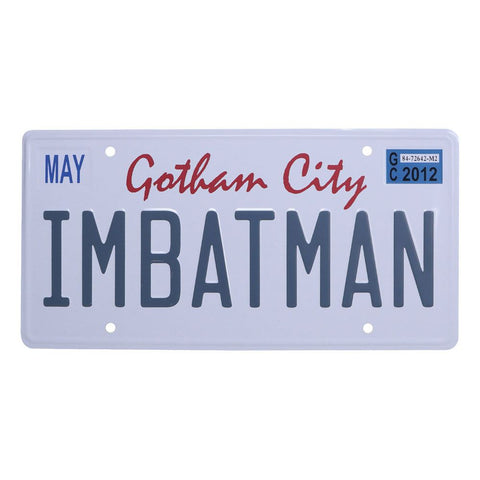 Gotham City IMBATMAN License Plate Sign