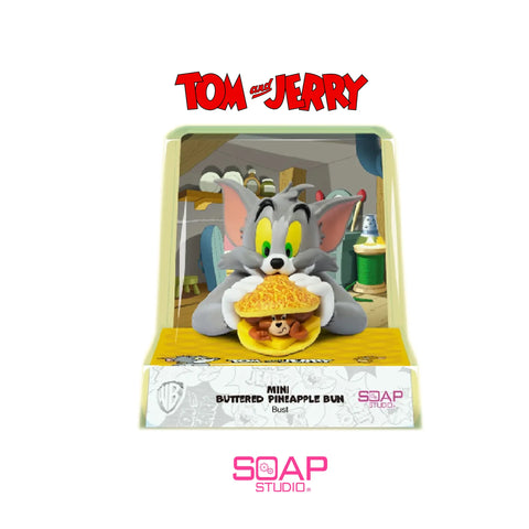 Official Soap Studio Tom & Jerry Mini Buttered Pineapple Bun Bust Figure