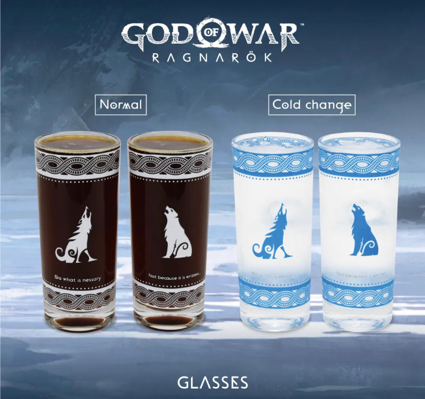 Official God of War Ragnarok Glasses (300ml)