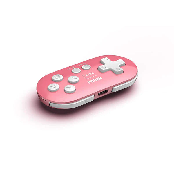 8BitDo Zero 2 Bluetooth Gamepad for Switch/Switch OLED, PC, macOS, Android, Steam Deck & Raspberry Pi - Pink Edition
