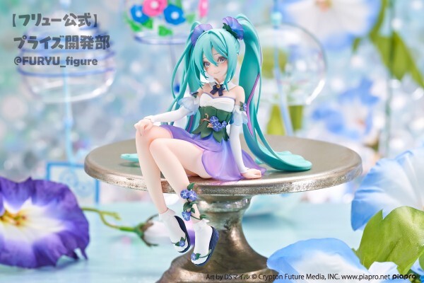 Anime Hatsune Miku Flower Fairy Asagao Noodle Stopper Figure (14cm)